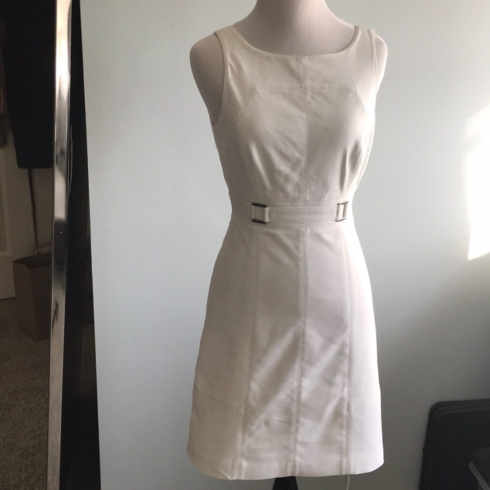 💯White Office Dress